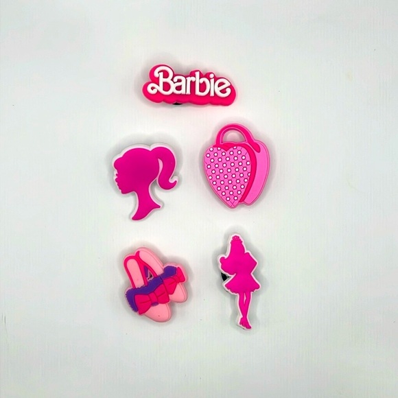 Barbie Jibitz Shoe Charm Set of 5 - Picture 1 of 2
